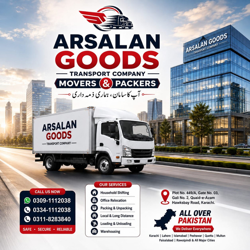 Arsalan Packers & Movers goods transport and moving work in Karachi — photo 17