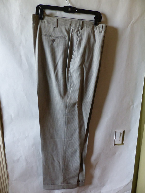 ZANELLA BENNY DRESS PANTS 111136 IN LIGHT GREY US MENS SIZE 40