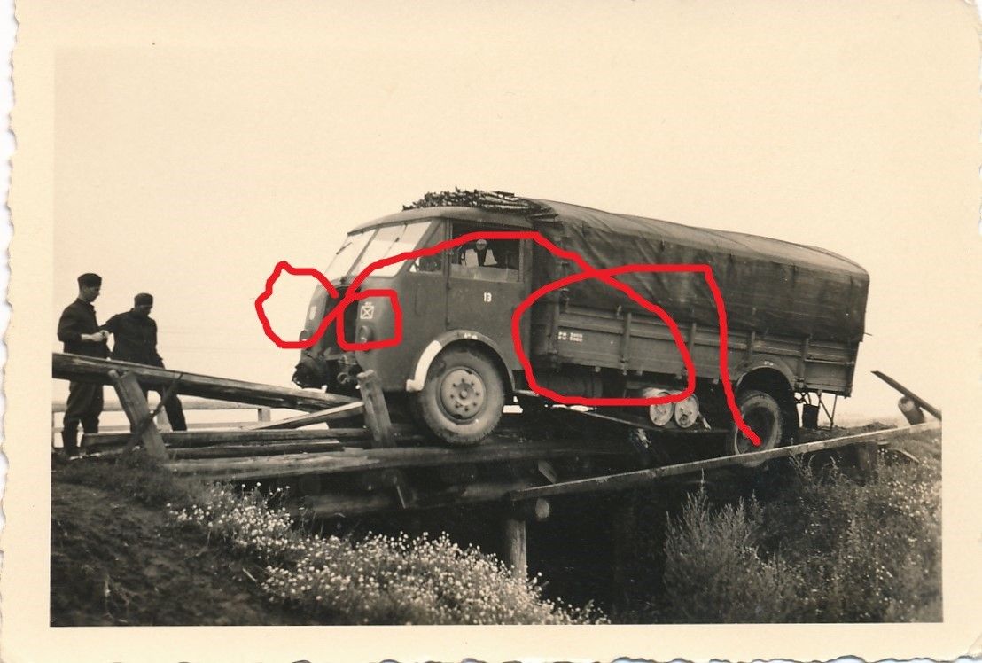 Russland Feldzug LKW einer Bäckereikompanie mobile Backwagen