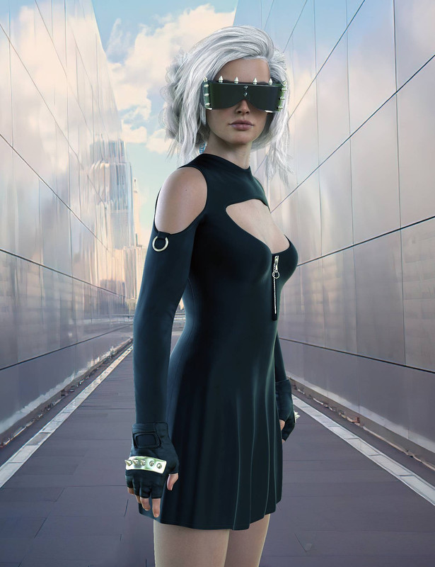 dForce Gothic Punk Outfit for Genesis 8 and 8.1 Females dForce Gothic Punk Outfit for Genesis 8 and 8.1 Females