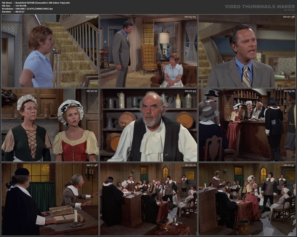 Bewitched S07E08 (Samantha's Old Salem Trip).mkv