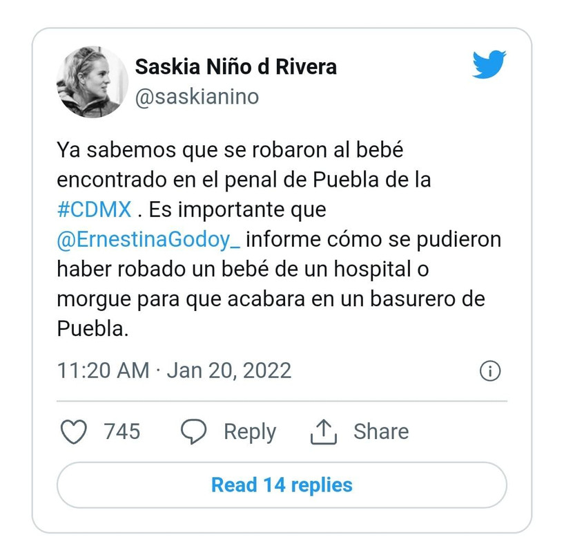 Bebé encontrado muerto en la basura del penal de Puebla pudo ser robado en CDMX