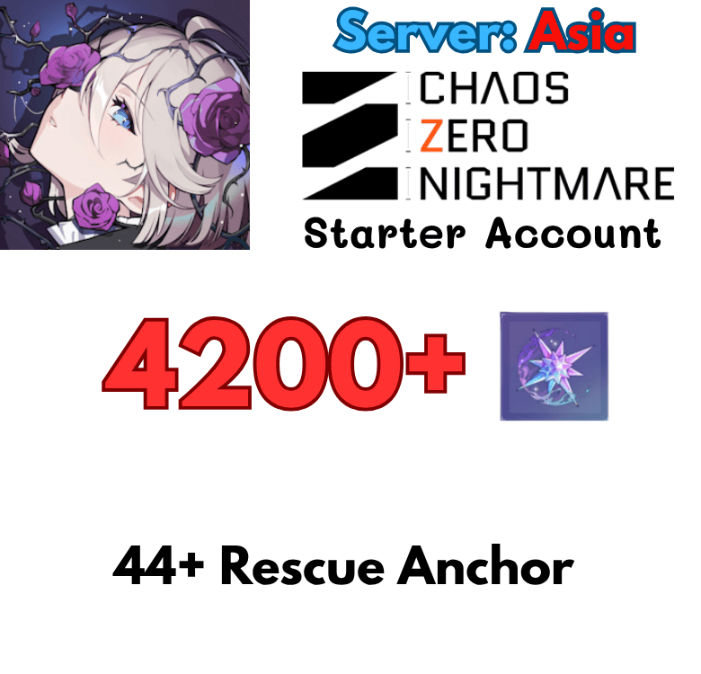 [Asia] Chaos Zero Nightmare Starter Account Reroll
