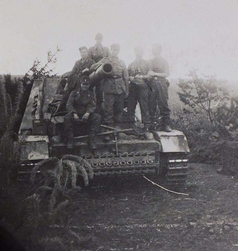 Foto Serie Offizier WH 2.Wk Panzer Jäger Geschüt