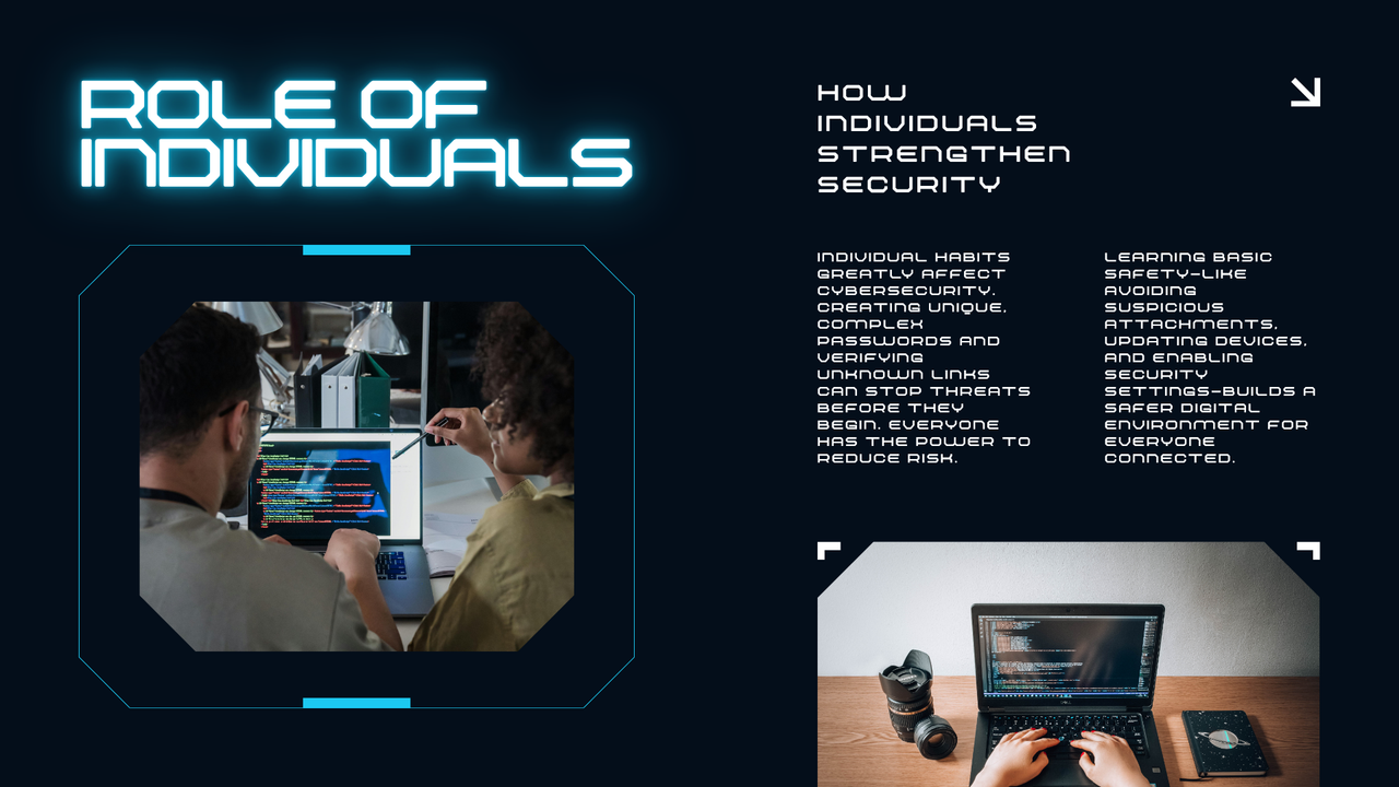 Blue Futuristic Modern Cyber Security Presentation