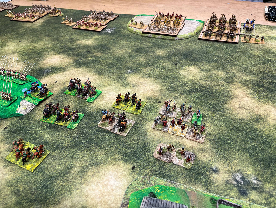 Pike battle laid out from pike view