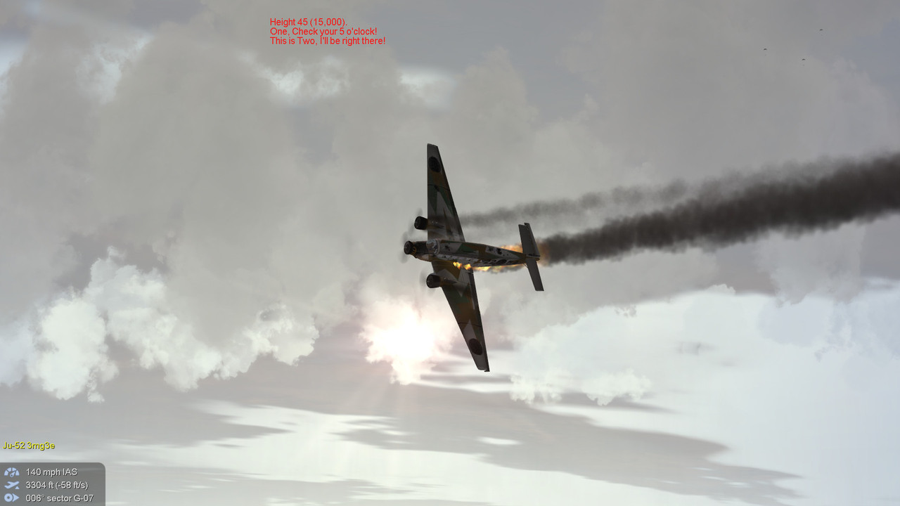 Junkers on fire