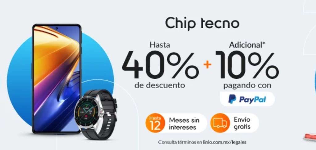 Promoción 10% OFF en Linio pagando con PayPal. 
