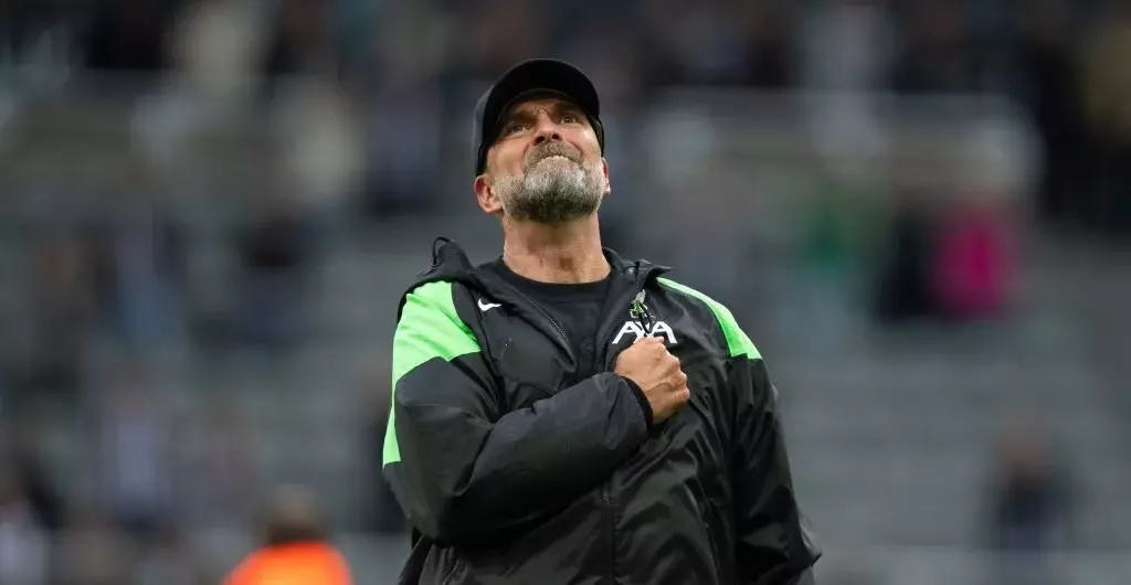 Jurgen Klopp celebrating the victory Jurgen Klopp celebrating the victory