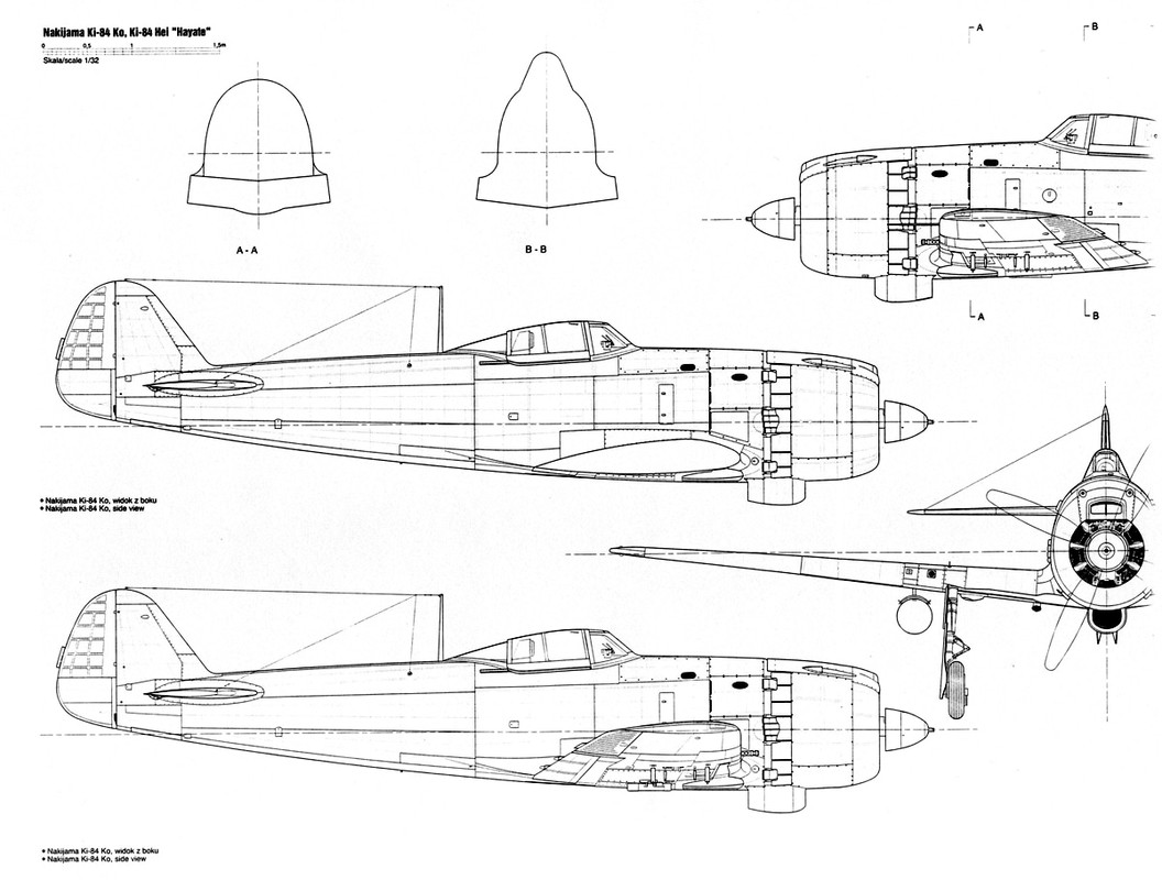 Artwork-Nakajima-Ki-84-Hayate-Hei-technical-draw 
