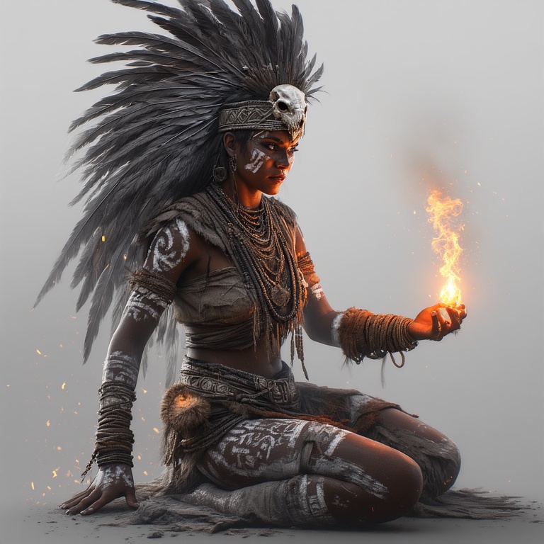A-powerful-tribal-warrior-woma-(2)