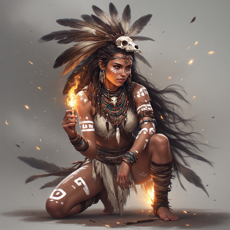 A-powerful-tribal-warrior-woma-(18)