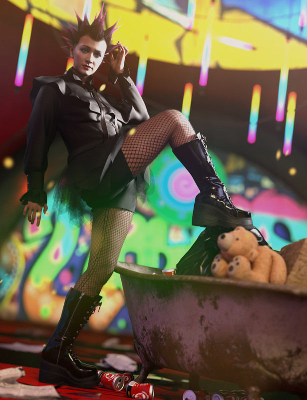 dForce Club Kid Outfit for Genesis 8 and 8.1 dForce Club Kid Outfit for Genesis 8 and 8.1