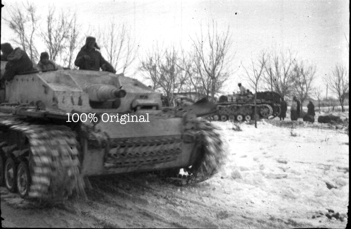 Orig. Negativ Sturmgeschütz Stug. Panzer Russlan