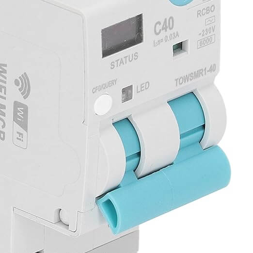 Breaker inteligente WiFi de 220V con amperaje graduable.