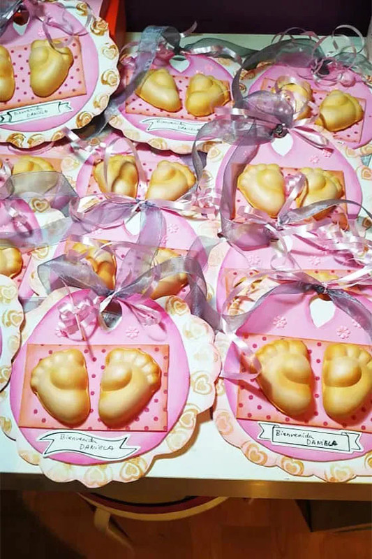 Molde para fomy Pies descalzos Termoforma e inyector de manualidades