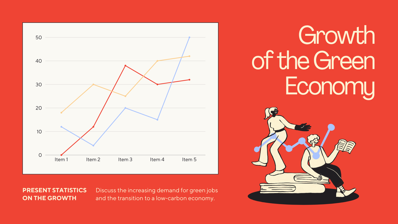 Orange and Beige Playful Illustration Sustainable Business Presentation