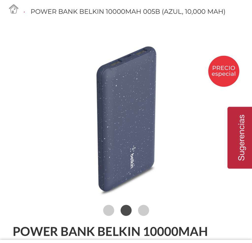 Office Depot: Belkin Power Bank 10,000MAH USB-C y USB-A Carga Rápida 