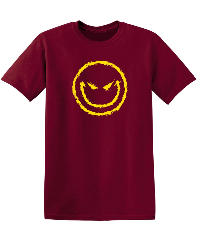 Evil Smile Face Sarcastic Humor Graphic Novelty Funny T Shirt Unisex Graphic detailed image 11