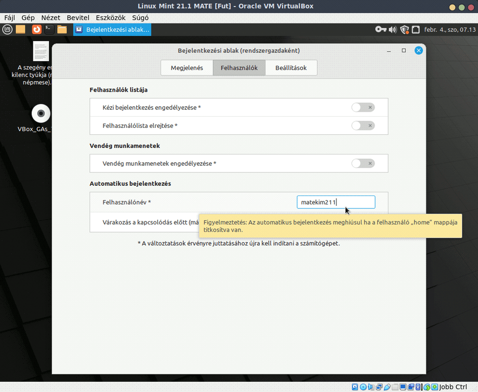Automatikus bejelentkezés (MATE)_03