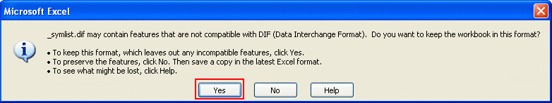 Import and export the Symbol Table for editing in Excel Import and export the Symbol Table for editing in Excel