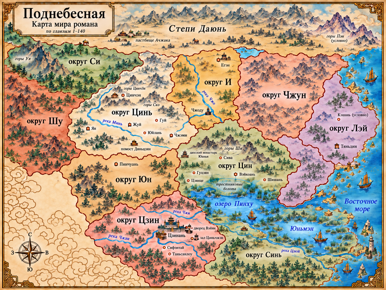 Карта Поднебесной