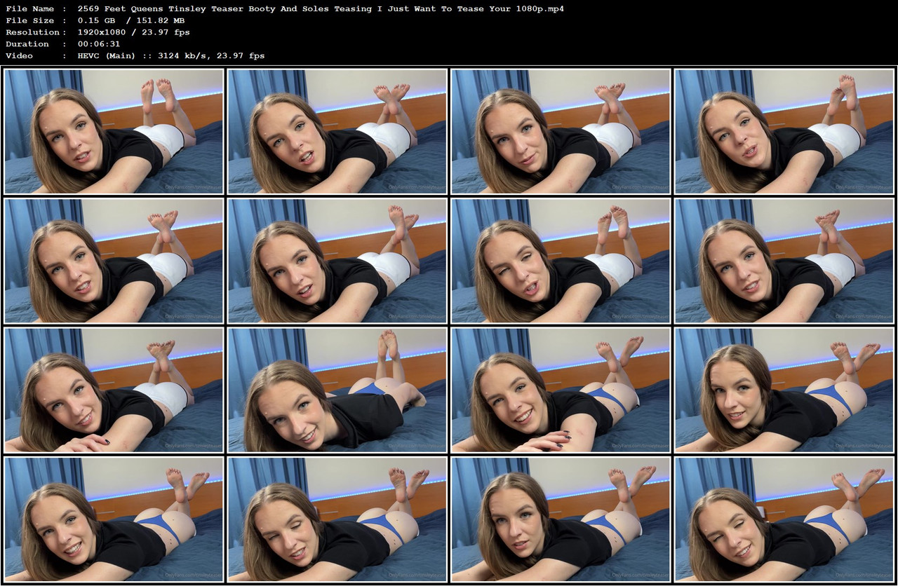 2569 Feet Queens Tinsley Teaser Booty And Soles Teasing I Just Want To Tease Your 1080p mp4