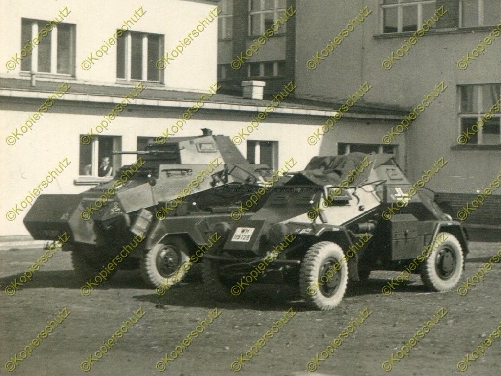 Foto, Wehrmacht, Sdkfz, Panzerspähwagen, Nahaufnahme, Sorau, Żar