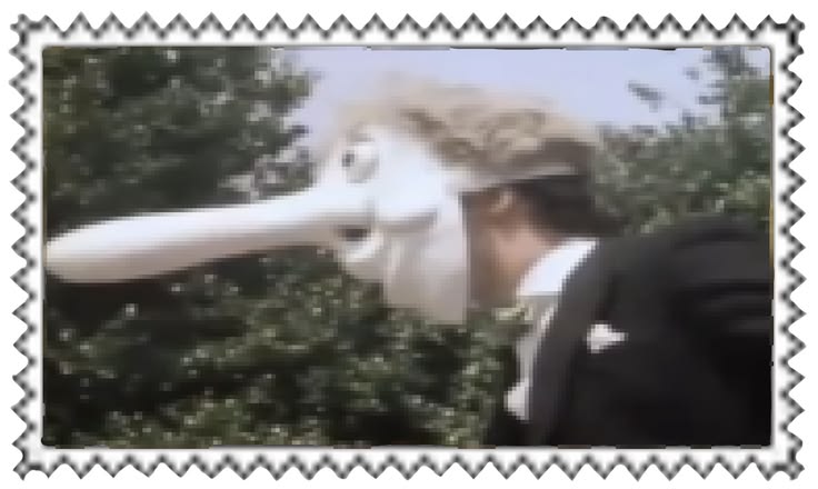 stamp of mr. noseybonk from jigsaw 1979