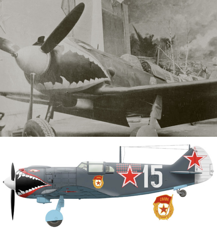 Lavochkin-La-5-4GvIAP-White-15-Capt-Georgii-Kostylev-Leningrad-Exhibition-April-1944-0A