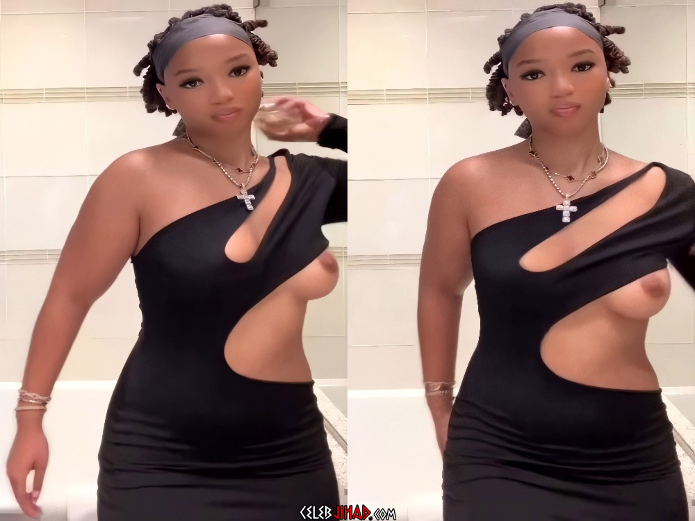 chloe-bailey-nude-boob-slip
