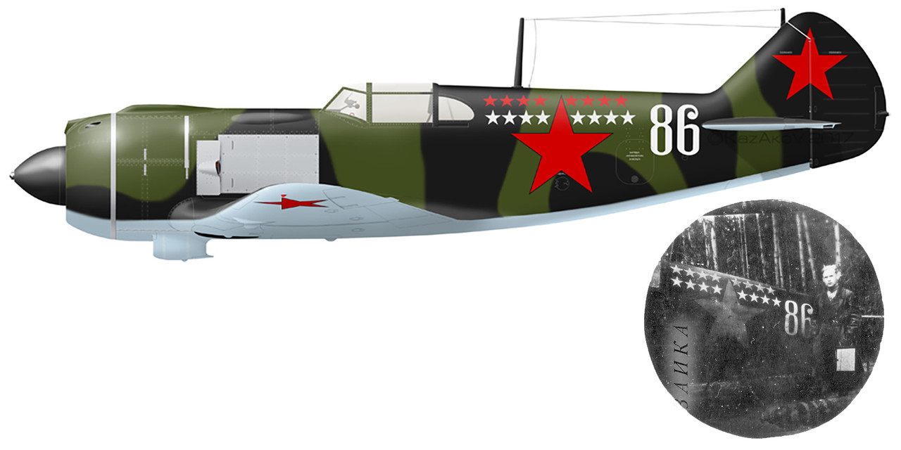 Lavochkin-La-5-21IAP-White-86-with-Ivan-Timofeevich-Kalinin-front-Jul-1943-0A