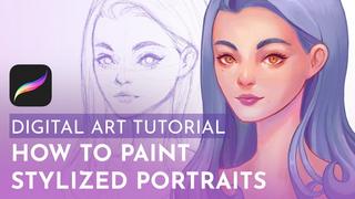 Digital Art Tutorial How to Paint Stylized Portraits Digital Art Tutorial How to Paint Stylized Portraits