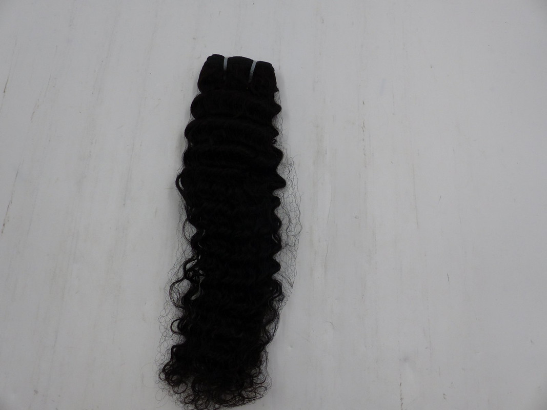 WOMENS 20"BLACK SUPER CURLY SEW IN HAIR EXTENSION WEFT