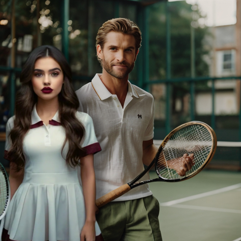 Зоряна та Вадим на корті