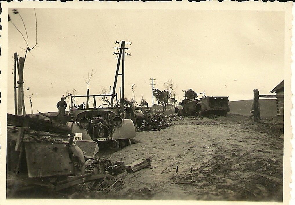 Foto Pz-Jäger Einheit Technik Zerstörung Pz-Schlacht Tomaszow Po