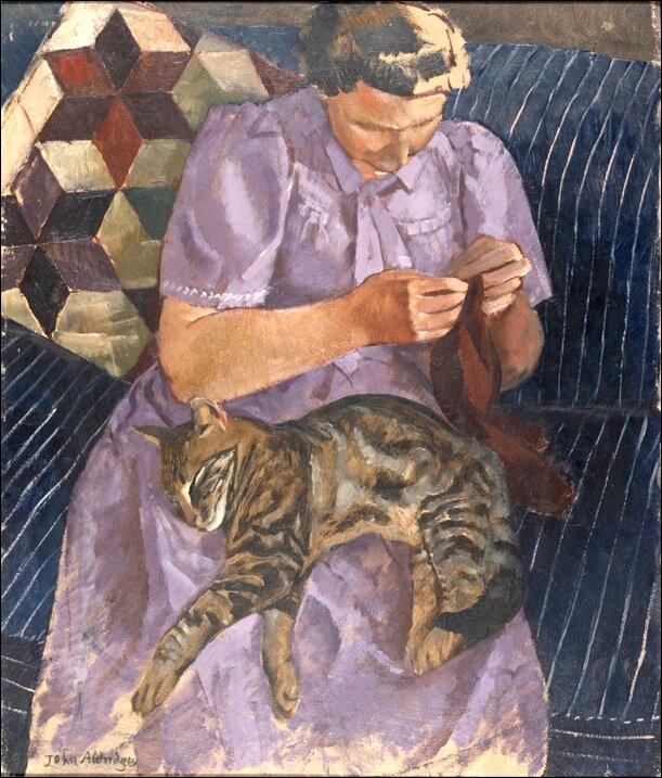 John-Aldridge-Lady-With-Cat