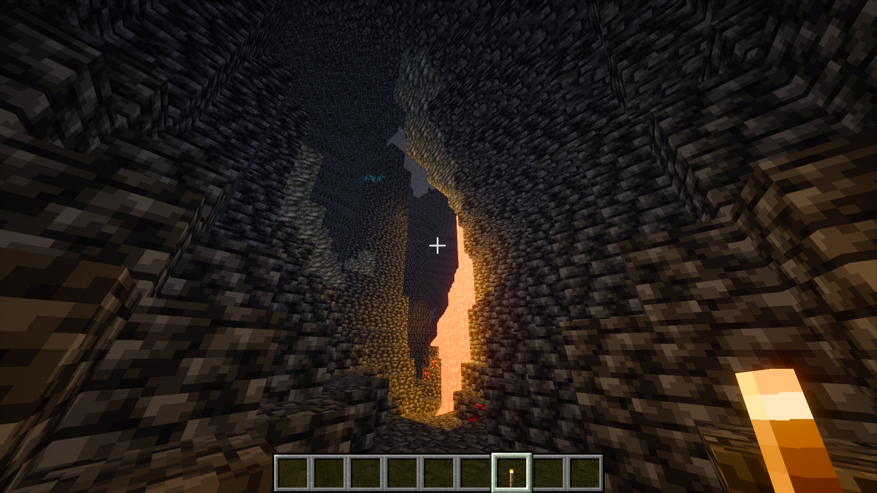 In the middle of the caves with emperial shaders on