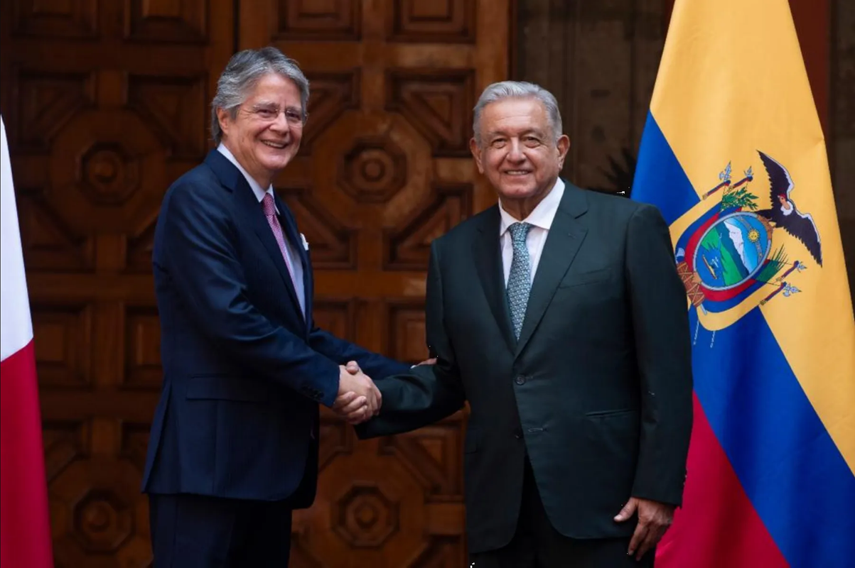 AMLO recibe al presidente de Ecuador, Guillermo Lasso Mendoza