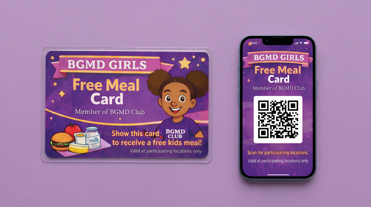 BGMD Meal Card
