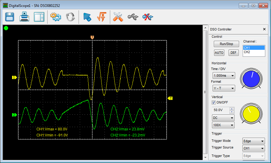 4 - LC tank voltage, curent (AC MOSFET switch)