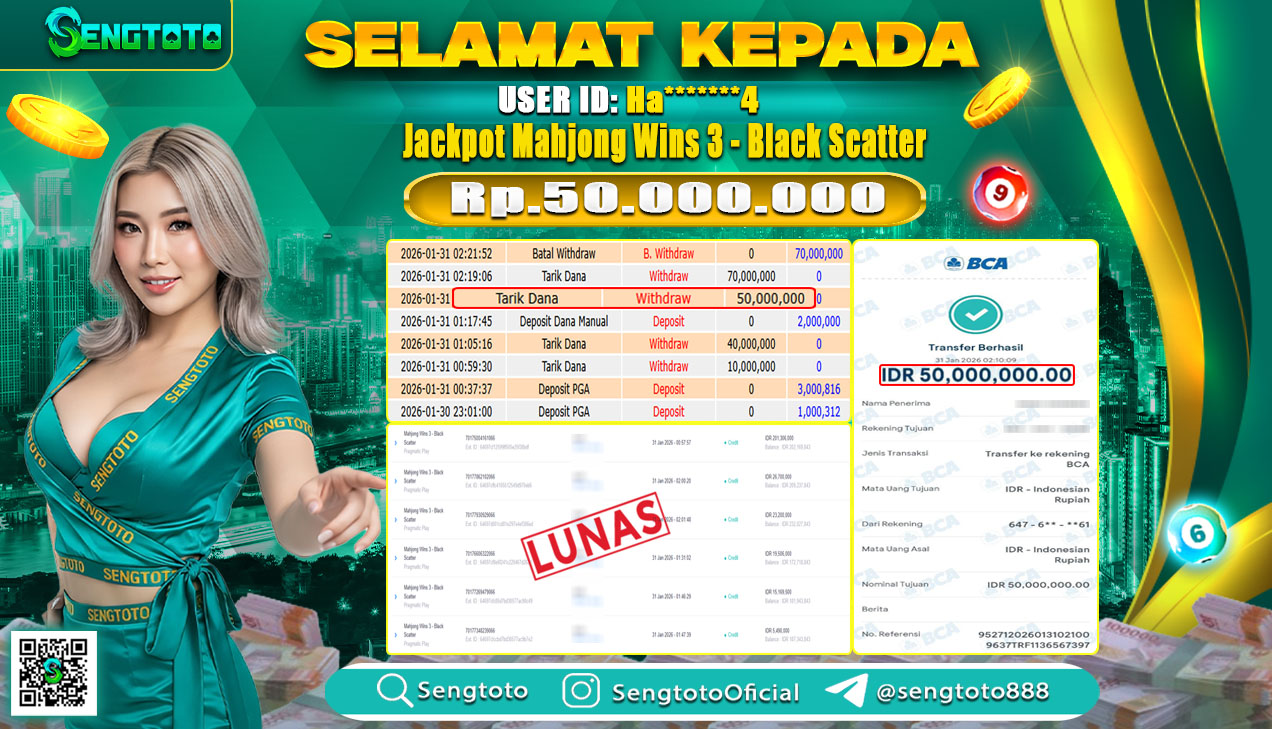 BUKTI PEMBAYARAN SLOT MAHJONG WINS 3 - BLACK SCATTER