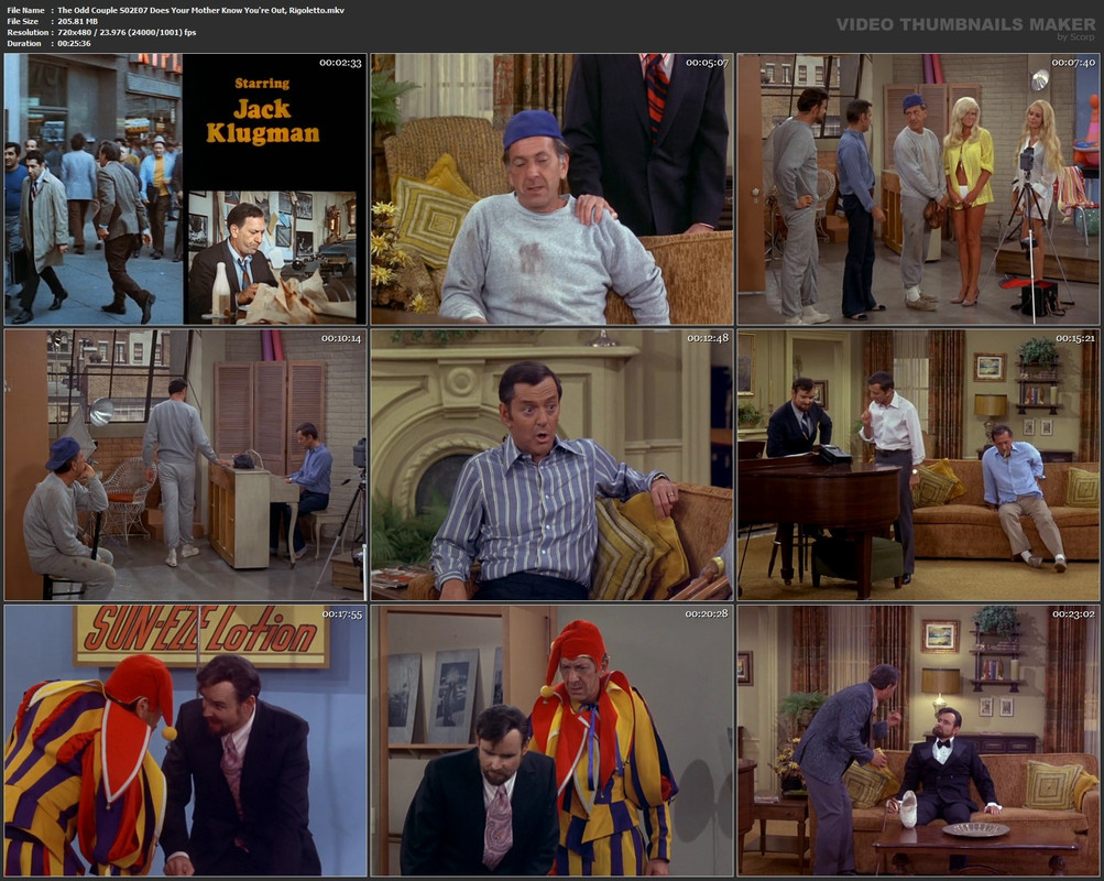 The Odd Couple S02E07 Does Your Mother Know You're Out, Rigoletto.mkv