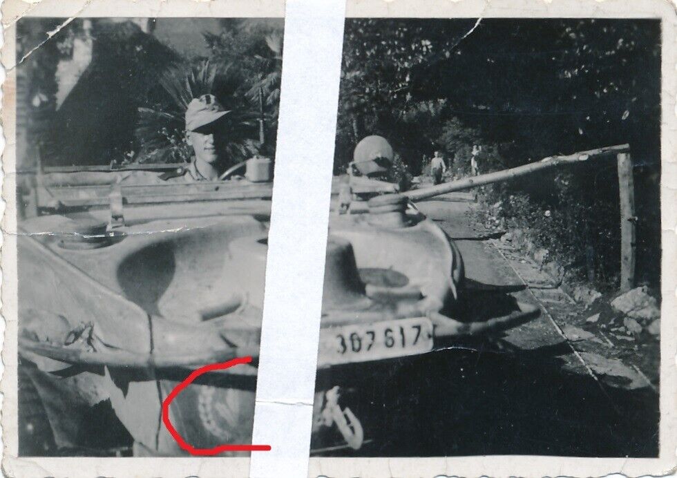 Strom Division 16 VW Kübelwagen Schwimmkübel Schwimmer Nummerschild Wappen