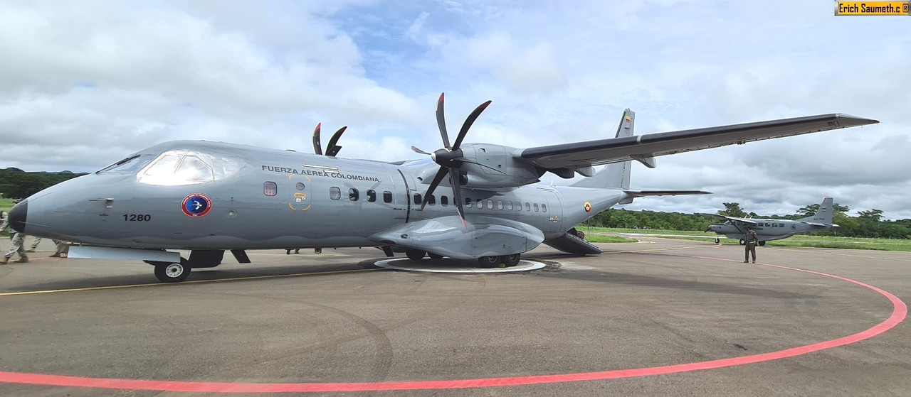 La Fuerza Aérea Colombiana adapta sus C-295 en aviones ambulancia en menos de dos ho