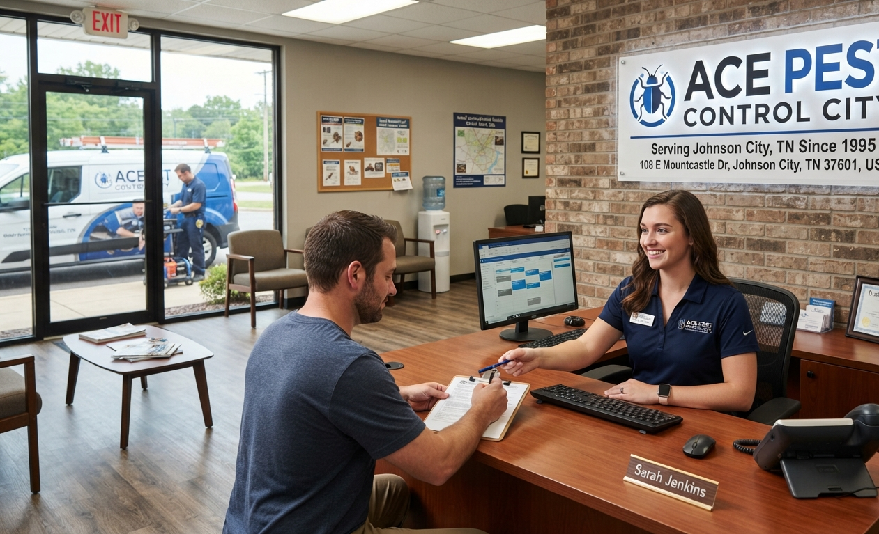 Ace Pest Control office reception