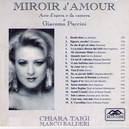 Chiara Taigi - Giacomo Puccini - Miroir d'amour (Arie d'opera e da camera) [Album] (Kicco Music, 2011) FLAC