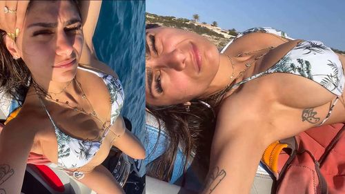 Mia Khalifa Being Sexy Strip On Jet Ski – OnlyFans