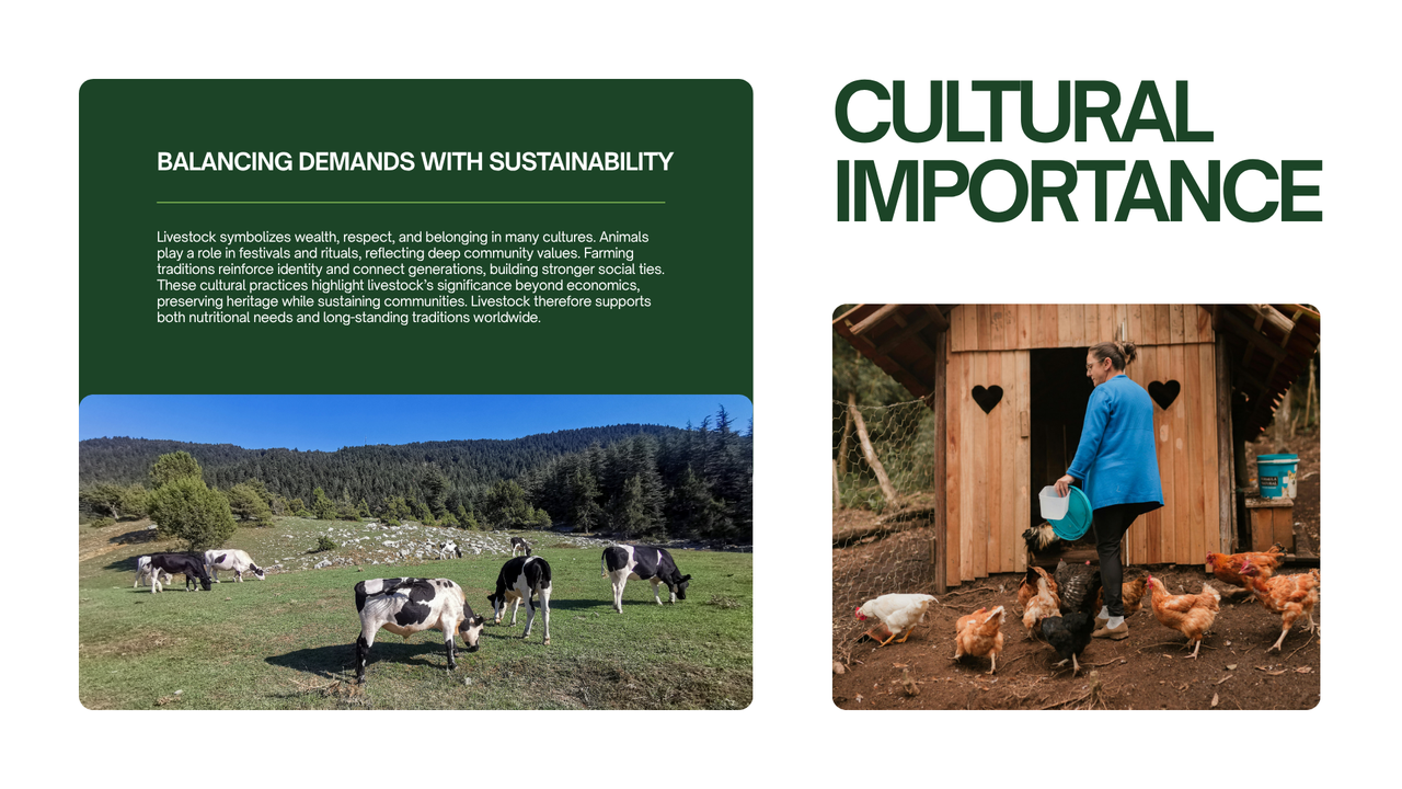 Green and White Simple Livestock Presentation