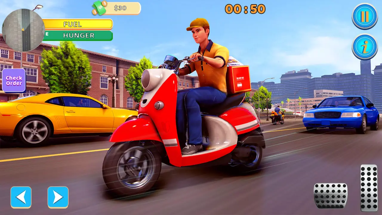 Food Delivery Boy Bike Game 3D Apk